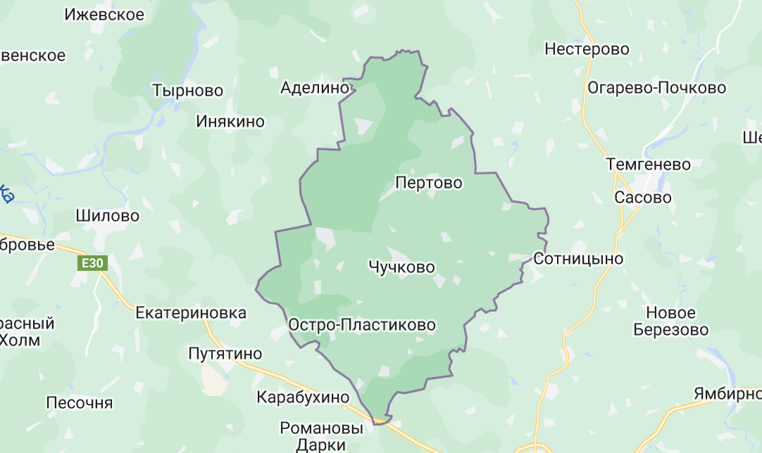 Карта Чучковского района. Карта Чучковского района Рязанской области.